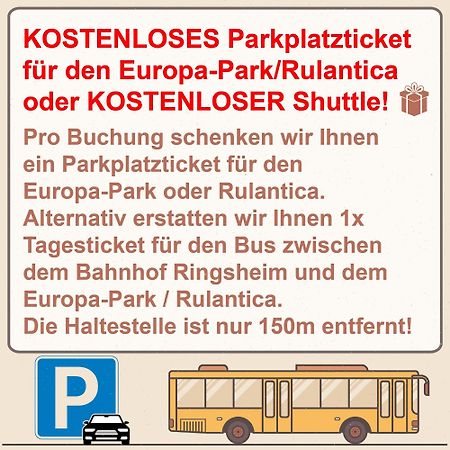 Hotel Sunparc - Shuttle Zum Europa-Park Rust 4Km & Rulantica 2Km Ringsheim Ngoại thất bức ảnh
